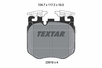 PASTILHA FREIO BMW X7 (G07) xDrive 40 i EIXO DIANTEIRO 2020 2022 124,7X117,2X19,5