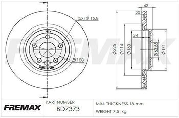 KIT 2 PÇs DISCO FREIO JAGUAR XF I (X250) 3.0 V6 TRAS 2008 2015 33X33X12