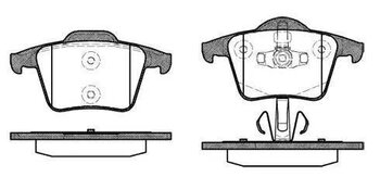 PASTILHA FREIO VOLVO XC90 I (275) 2.5 T AWD EIXO TRASEIRO 2002 2012 123,2X63,6X61,8