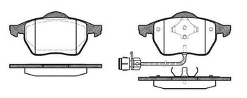 PASTILHA FREIO VW GOLF III (1H1, 1W1) 2.8 VR6 DIANT 1995 1998 156,3X74,1X19,6