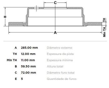 KIT 2 PCs DISCO FREIO JEEP CHEROKEE (KK) 3.7 Limited V6 Tração integral TRAS 2007 2015 29X29X12