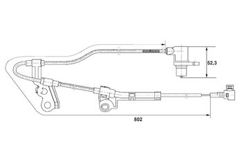 SENSOR ABS TOYOTA COROLLA Sedan (_E12_) 1.8 SE-G EIXO DIANTEIRO LADO ESQUERDO 2002 2008