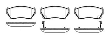 PASTILHA FREIO NISSAN SENTRA III (N14, B13) 1.6 SER EIXO DIANTEIRO 1990 1996 48,8X15,8