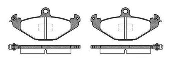 PASTILHA FREIO RENAULT LAGUNA I (B56_, 556_) 3.0 V6 24V (B56V) EIXO TRASEIRO 1997 2001 125,5X58