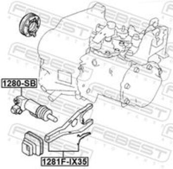 CILINDRO EMBREAGEM AUXILIAR KIA SPORTAGE III (SL) 2.0 CVVT AWD 2010 2012