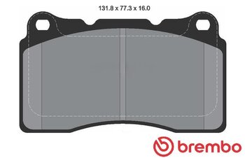 PASTILHA FREIO MITSUBISHI LANCER VII (CS_A, CT_A) EVO VII (CT9A) EIXO DIANTEIRO 2001 2003 15,5X131,8X77,2