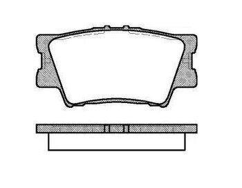 PASTILHA FREIO TOYOTA RAV 4 III (_A3_) 2.4 4WD (ACA31, ACA33) EIXO TRASEIRO 2005 2012 96,8X49,2X15,4