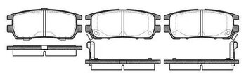 PASTILHA FREIO MITSUBISHI AIRTREK I (CU_W) 3.5 V6 24V (V45W, V25W) DIANT 1997 1999 107,6X43,5X14