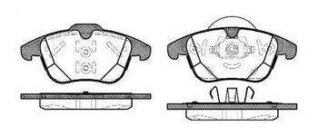 PASTILHA FREIO LAND ROVER FREELANDER 2 (L359) 3.2 4x4 EIXO DIANTEIRO 2006 2012 18x12x12