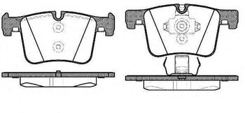 PASTILHA FREIO BMW 3 (F30, F80) 328 i xDrive EIXO DIANTEIRO 2012 2014 148,2X69,9X19,2