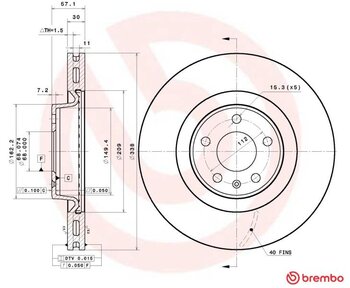 KIT 2 PÇs DISCO FREIO AUDI Q5 (FYB, FYG) 2.0 TFSI quattro EIXO DIANTEIRO 2018 2020 57