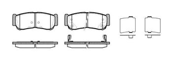 PASTILHA FREIO HYUNDAI ACCENT I (X-3) 2.5 CRDi TRAS 2006 2007 118,7X46,8X15,7