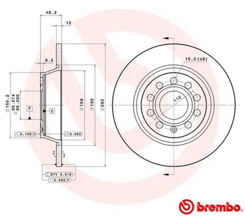 KIT 2 PCs AUDI A3 (8P1) 1.6 EIXO TRASEIRO 2005 2012 48