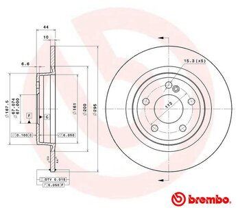 KIT 2 PÇs DISCO FREIO MERCEDES-BENZ GLA-CLASS (X156) GLA 200 (156.943) EIXO TRASEIRO 2014 2019 44