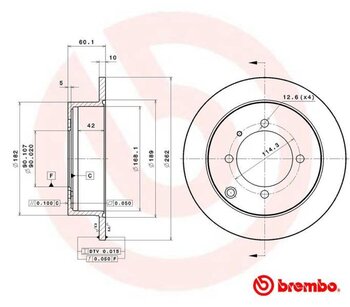 KIT 2 PCs DISCO FREIO MITSUBISHI SPACE WAGON (N3_W, N4_W) 2.4 i (N34W) EIXO TRASEIRO 1993 2000 60