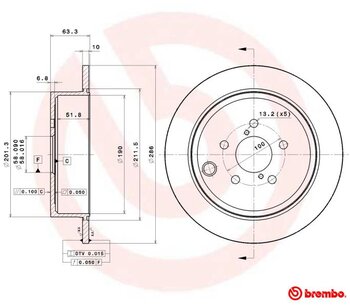 KIT 2 PÇs DISCO FREIO SUBARU IMPREZA Sedan (GE, GV) 2.5 WRX AWD EIXO TRASEIRO 2010 2015 63