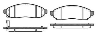 PASTILHA FREIO NISSAN 300 2.5 dCi DIANT 2005 EM DIANTE 163,8X54,1X16,5
