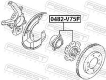 CUBO RODA MITSUBISHI PAJERO III (V7_W, V6_W) 3.0 Sport V6 24V EIXO DIANTEIRO 2000 2006 20X20X18