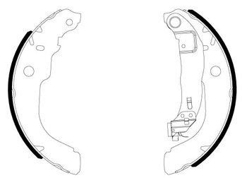 SAPATA FREIO PEUGEOT 208 I (CA_, CC_) 1.6 Flex EIXO TRASEIRO 2017 2020 42X6,7