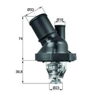 VALVULA TERMOSTATICA FORD FUSION Sedan 2.5 2009 2012