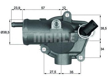 VALVULA TERMOSTATICA JEEP GRAND CHEROKEE II (WJ, WG) 3.1 TD Laredo 4x4 1999 2001 135X85X76