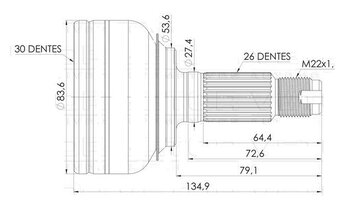 HOMOCINETICA HONDA CITY VII Hatch (GN6, GN2) 1.5 i-VTEC Flexfuel (GN2) 2021 EM DIANTE