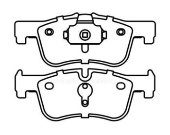 PASTILHA FREIO BMW 1 (F20) 116 i EIXO DIANTEIRO 2011 2015 155,8X18,3X58