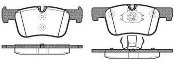 PASTILHA FREIO BMW 1 (F20) 116 i DIANT 2011 2015 155,8X156,8X61,7