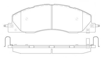PASTILHA FREIO RAM 2500 6.7 D 4x4 EIXO DIANTEIRO 2015 2021