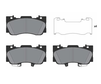 PASTILHA FREIO FORD USA MUSTANG Coupé 5.0 GT Premium V8 EIXO DIANTEIRO 2018 2020 163X17,3