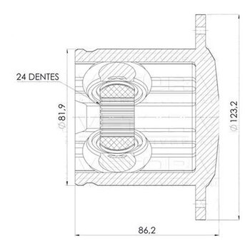 TULIPA AUDI A4 B8 (8K2) 1.8 TFSI EIXO DIANTEIRO ENGRENAGEM LATERAL 2014 2015