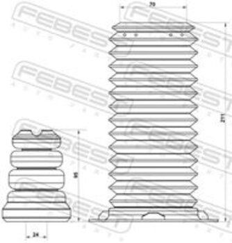 KIT AMORTECEDOR BMW 1 (E81) 118 I 3.0 2010 2015