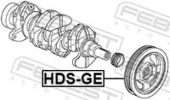 POLIA VIRABREQUIM HONDA CITY V Sedan (GM2, GM3) 1.5 EX,EXL,DX,LX, Flex 2009 2014