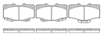PASTILHA FREIO TOYOTA 4 RUNNER (KZN18_, VZN18_, RZN18_) 3.0 TD (KZJ70_, KZJ73_, KZJ77_) DIANT 1993 1996 15