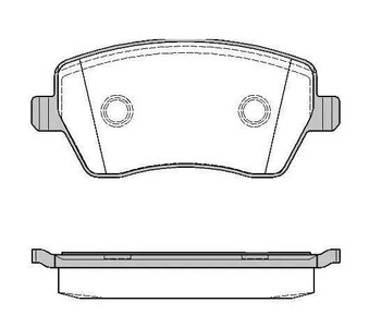 PASTILHA FREIO RENAULT OROCH 1.6 Dynamique, Expression Flex (PSMF) EIXO DIANTEIRO 2015 2017 116,3X51,9X17,3