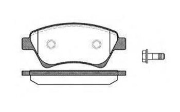 PASTILHA FREIO RENAULT KANGOO Express (FC0/1_) 1.6 (FC0R) EIXO DIANTEIRO 2002 2007 136,8X59,5X18,1