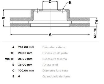 KIT 2 PÇs DISCO FREIO NISSAN 300 3.0 DIANT 1997 2004 29X29X12