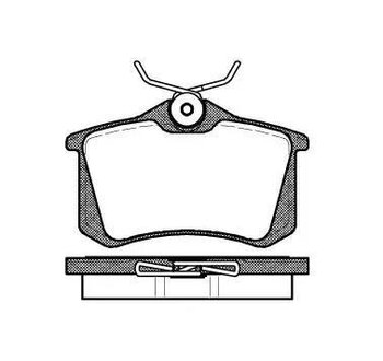 PASTILHA FREIO 87X53X17,2 GENUINI-PASTILHAS 15X17X52,9X87 AUDI 100 (44, 44Q, C3) 1997 2005 1.8 tres volumes
