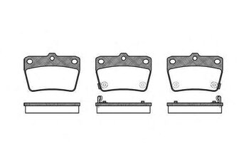 PASTILHA FREIO TOYOTA RAV 4 I (_A1_) 2.0 4WD EIXO TRASEIRO 1995 2000 78,3X54,1X14