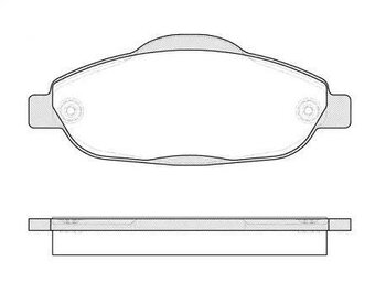 PASTILHA FREIO PEUGEOT 408 1.6 THP 165 Griffe EIXO DIANTEIRO 2012 2016 150,9X61,6X17,8