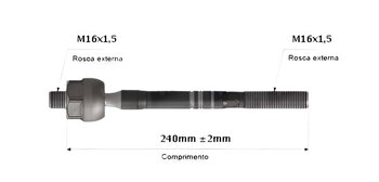 ARTICULACAO AXIAL TOYOTA RAV 4 III (_A3_) 2.4 4WD (ACA31, ACA33) EIXO DIANTEIRO 2005 2012