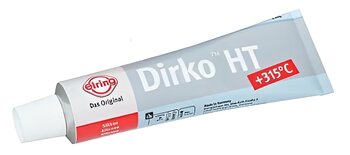 SILICONE ALTA TEMPERATURA - DIRKO - CINZA PEUGEOT 307 Sedan 1.6 Presence Pack Flex 2006 2012 18x6x6