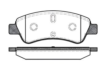 PASTILHA FREIO PEUGEOT 206 CC (2D) 1.6 16V (2DNFUF, 2DNFUR) EIXO DIANTEIRO 2000 2007 137X51X18,8
