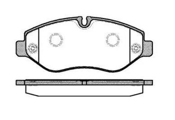 PASTILHA FREIO IVECO DAILY V Furgão 35C17, 35S17, 40C17, 45C17, 50C17, 60C17, 65C17, 7 EIXO DIANTEIRO 2012 2019 163,3X67,2X21,4