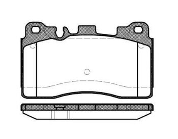 PASTILHA FREIO MERCEDES-BENZ E-CLASS (W212) E 63 AMG (212.074) EIXO TRASEIRO 2011 2016 131,3X76,0X15,5