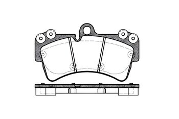 PASTILHA FREIO VW TOUAREG (7LA, 7L6, 7L7) 3.6 V6 FSI EIXO DIANTEIRO 2005 2010 190,2X106,5