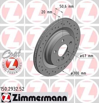 DISCO FREIO BMW 2 MONOCAB (F45) 225 i EIXO TRASEIRO 2014 2016 51