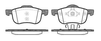 PASTILHA FREIO VOLVO S60 I (384) 2.0 T5 EIXO DIANTEIRO 2000 2009 156X68,5