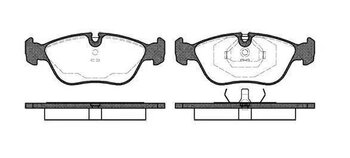 PASTILHA FREIO VOLVO S70 (874) T5 EIXO DIANTEIRO 1997 2000 156X57,8