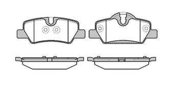 PASTILHA FREIO MINI MINI (F55) Cooper Top EIXO TRASEIRO 2015 2020 16X14X14
